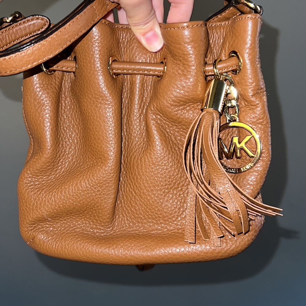 Michael Kors Ring Tote Leather Crossbody Bag